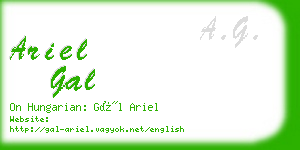 ariel gal business card